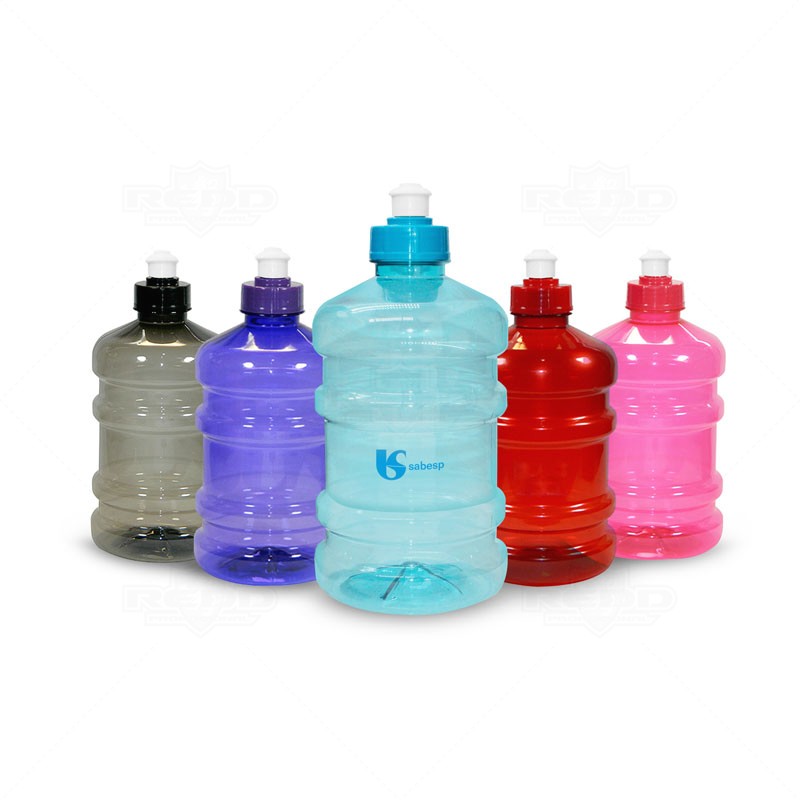 Garrafa/Galão Plástico de Água 1L Com Alça - Monaliza Import